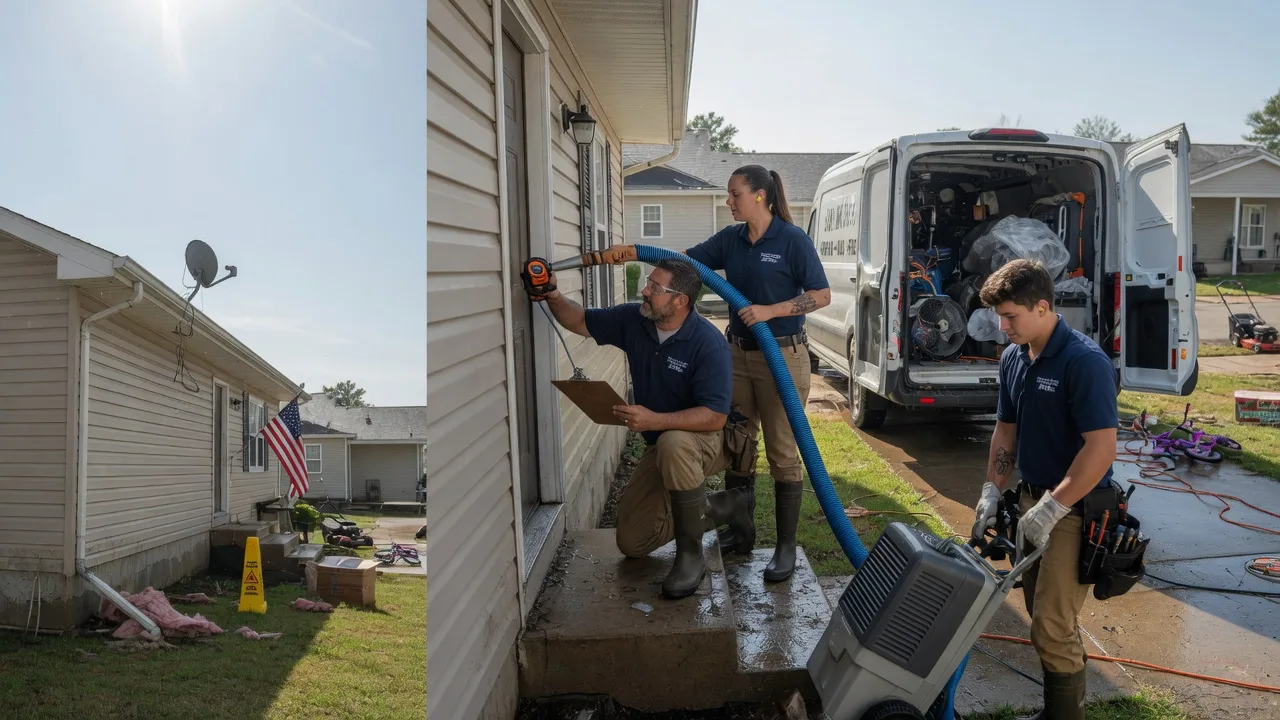 Ceiling Water Damage Restoration in Oskaloosa, IA near me